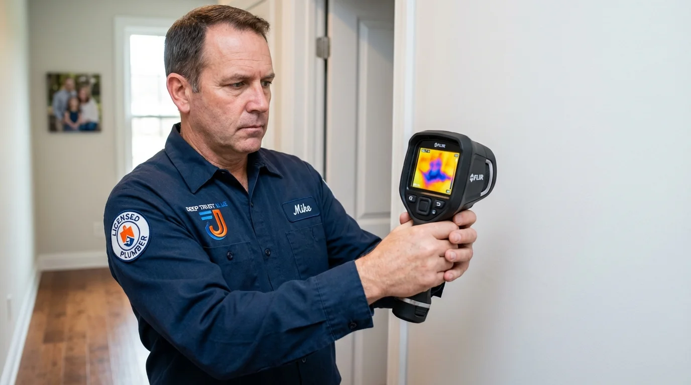 Thermal imaging leak detection by Johns Plumbing LLC in Peridot